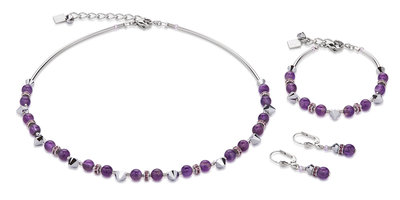 Coeur de Lion Ketting 4894/ /0800 Purple