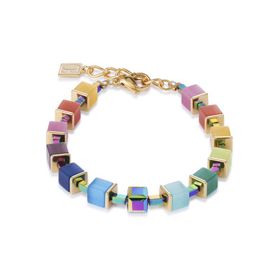 Coeur de Lion Armband 4947/ /1535 Multicolor Rainbow-Gold