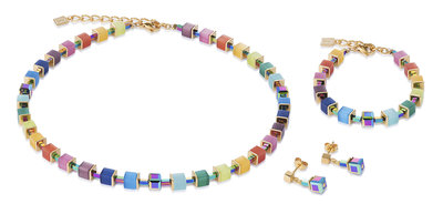 Coeur de Lion Armband 4947/ /1535 Multicolor Rainbow-Gold