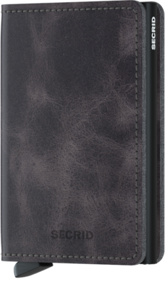 Secrid Slimwallet S Vintage Grey Black portemonnee