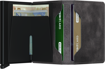 Secrid Slimwallet S Vintage Grey Black portemonnee