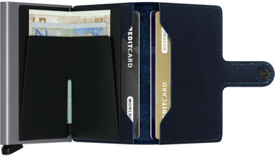 Secrid Miniwallet M Rango Blue Titanium portemonnee