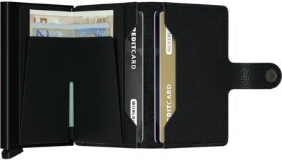 Secrid Miniwallet MC Crisple Black portemonnee