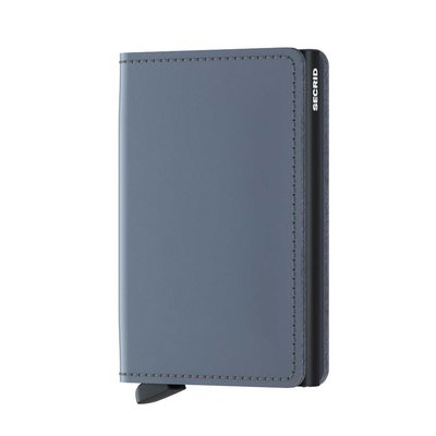 Secrid Slimwallet S Vintage Matte Grey Black portemonnee