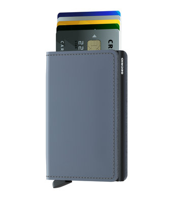 Secrid Slimwallet S Vintage Matte Grey Black portemonnee