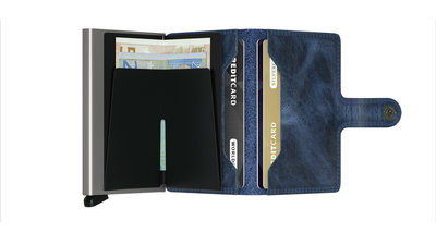 Secrid Miniwallet MV Vintage Bleu portemonnee