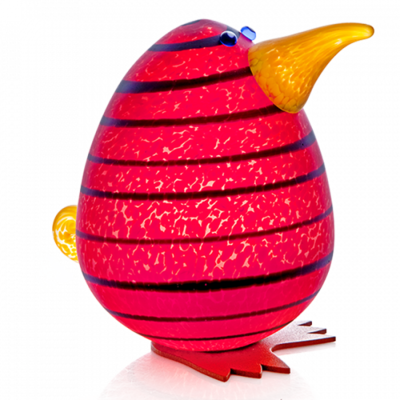 Glasstudio Borowski Kiwi Egg Red