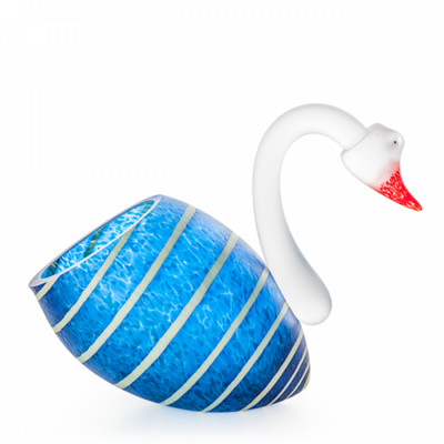 Glasstudio Borowski Swan Blue