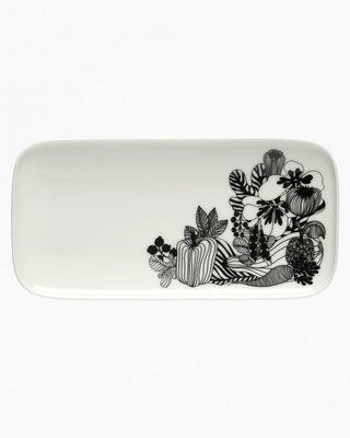 Marimekko servies Oiva/Siirtolapuutarha serveerschaal wit/zwart 069676-190