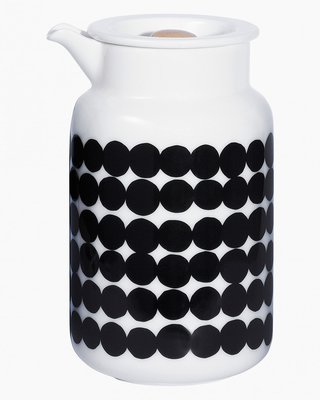 Marimekko servies Oiva kannetje wit/zwart 5 dl 066681-190