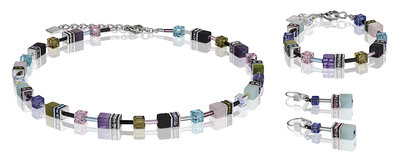 Coeur de Lion Oorbellen 4905/ /1562 Multicolor Gemstone Vintage