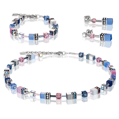 Coeur de Lion Ketting 2839/ /0719 Blue-Rose