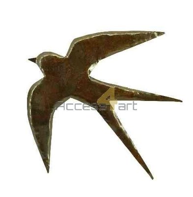 Metalen zwaluw wand, metalen vogel | Birdwoods