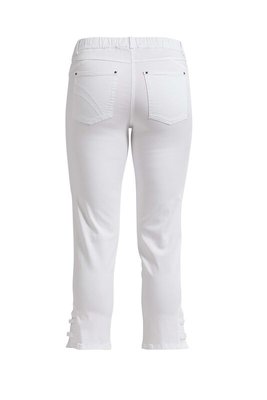 Laurie broek, model Hannah Regular Cropped basis tencel wit 28362-10122