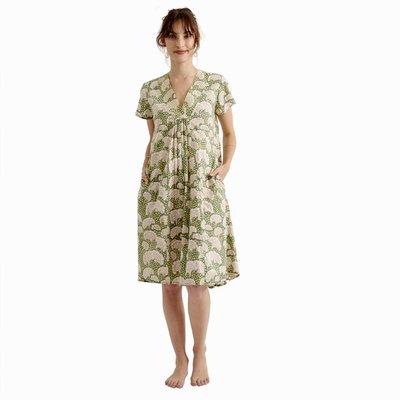 Zen Ethic zomerjurk Col V Petula green country, groen