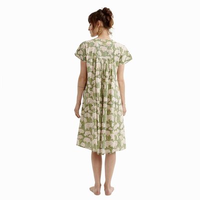 Zen Ethic zomerjurk Col V Petula green country, groen