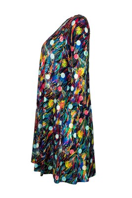 Aino jurk Tiffany multicolor flower print