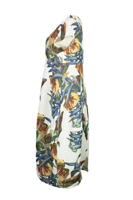 Blueberry Italia linnen jurk 9312-49 wit