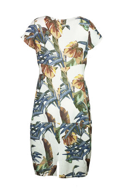 Blueberry Italia linnen jurk 9312-49 wit