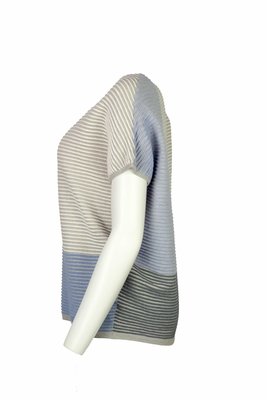 Mansted kleding Hosanna shirt khaki, ecru beige lichtblauw