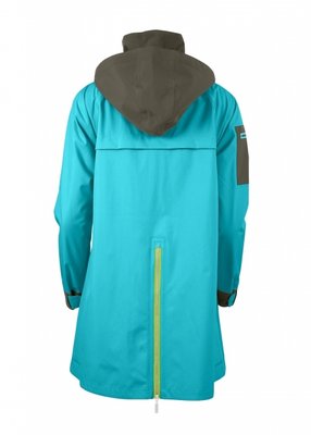 Blaest regenjas model Copenhagen turkoois