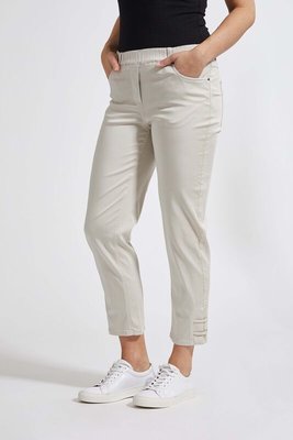 Laurie broek, model Hannah Regular Cropped basis tencel sand 28362-25102