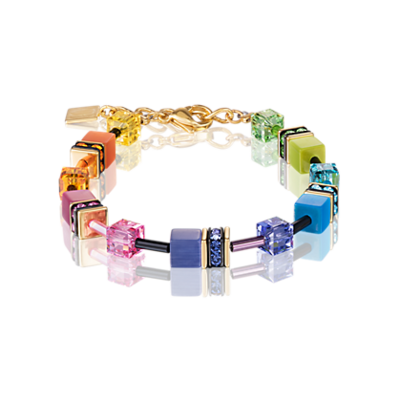 Coeur de Lion Bracelet 2838/ /1573 Multicolor Rainbow-Gold 2