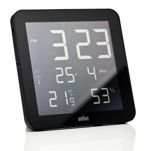 Braun digital clocks – BNC014BK-RC zwart wand/tafel klok