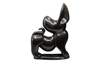 Stenen beeld Hond 34 cm, zwart Stenen beeld Hond 34 cm, zwart
