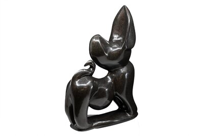 Stenen beeld Hond 34 cm, zwart Stenen beeld Hond 34 cm, zwart
