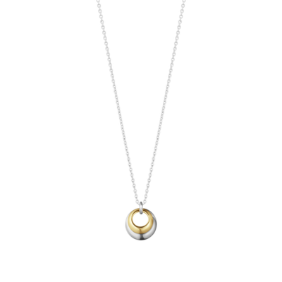 Georg Jensen Curve ketting 501A zilver/goud 45 cm Georg Jensen Curve ketting 501A zilver/goud 45 cm