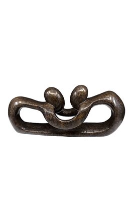 Soapstone sculpture two persons pulling lovers | 7 cm high | brown Soapstone sculpture two persons pulling lovers | 7 cm high | brown