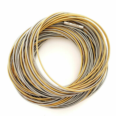 La Molla Armband Sel & poivre goud