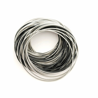 La Molla Armband Sel & poivre zwart