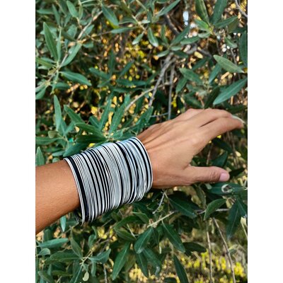 La Molla Armband Sel & poivre zwart