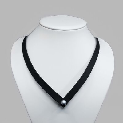 Step by Step ketting 600702 | zilver, rood, zwart Step by Step ketting 600702 | zilver, rood, zwart