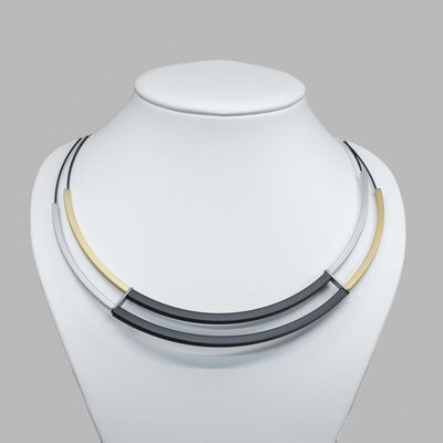 Step by Step ketting 600619 | rose, zilver, zwart Step by Step ketting 600619 | rose, zilver, zwart