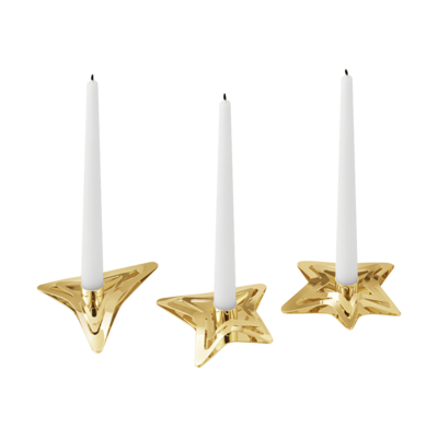 Bougeoir étoile or de Georg Jensen