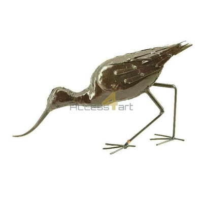 Metalen kluut drinkend, metalen vogel | Birdwoods