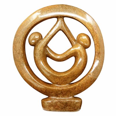 Liebespaar Statue braun 42 cm