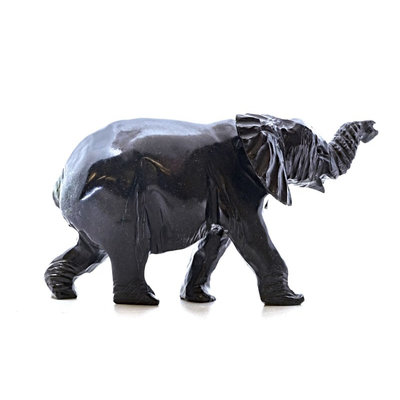 Stenen beeld olifant 8 cm, zwart Stenen beeld olifant 8 cm, zwart