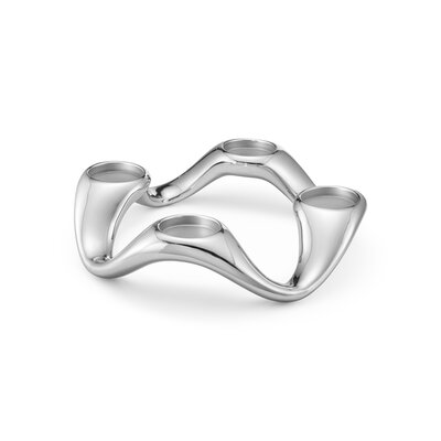Georg Jensen Cobra Kerzenhalter rund