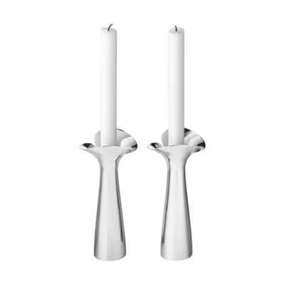 Georg Jensen Bloom Botanica kandelaar set van 2 Georg Jensen Bloom Botanica kandelaar set van 2