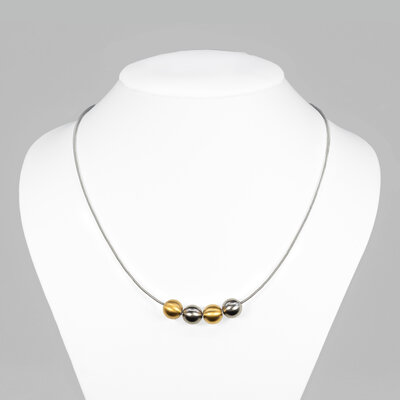 Apero beads gold-plated stainless steel