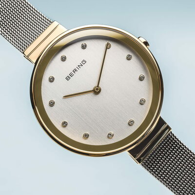 Bering Horloge Classic Goud Gepolijst 12034-010 Bering Horloge Classic Goud Gepolijst 12034-010