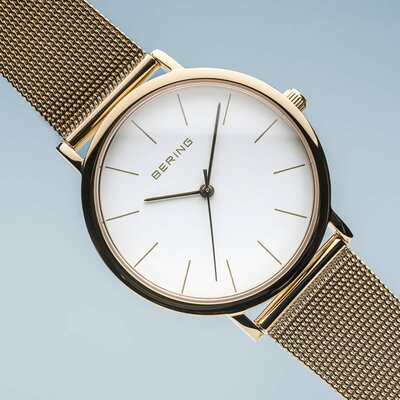 Bering Horloge Classic Goud Gepolijst 13436-334 Bering Horloge Classic Goud Gepolijst 13436-334