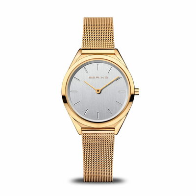 Bering Horloge Ultra Slim Goud Gepolijst 17031-334 Bering Horloge Ultra Slim Goud Gepolijst 17031-334
