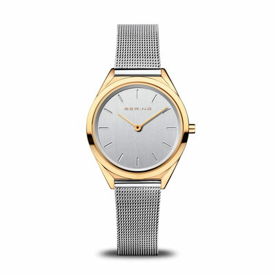 Bering Horloge Ultra Slim Goud Gepolijst 17031-010 Bering Horloge Ultra Slim Goud Gepolijst 17031-010