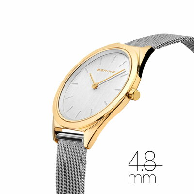 Bering Horloge Ultra Slim Goud Gepolijst 17031-010 Bering Horloge Ultra Slim Goud Gepolijst 17031-010