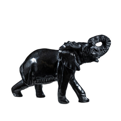 Steinstatue Elefant schwarz 6 cm Steinstatue Elefant schwarz 6 cm